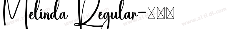 Melinda Regular字体转换